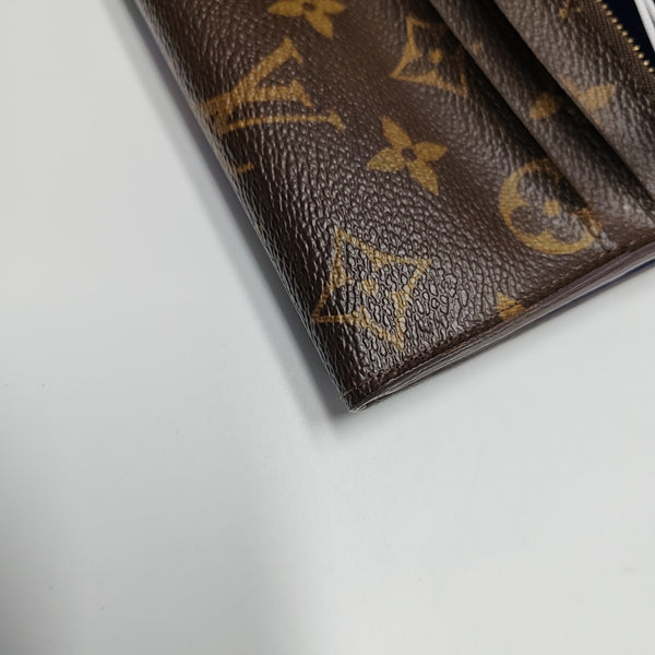 EMILIE Monogram Coated Canvas Brown Wallet