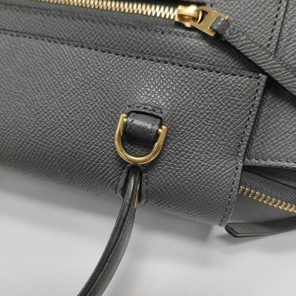 BELT Micro Calfskin Gray