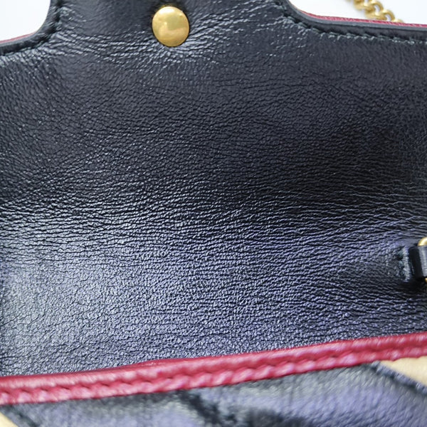 GG Marmont Super Mini Quilted Calfskin Multicolor