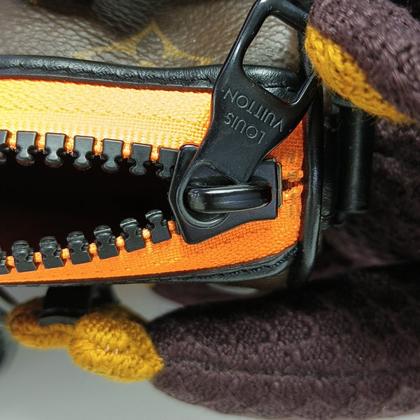 KEEPALL Nano Monogram Coated Canvas Brown