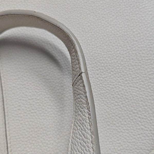 TRI FOLD Calfskin White
