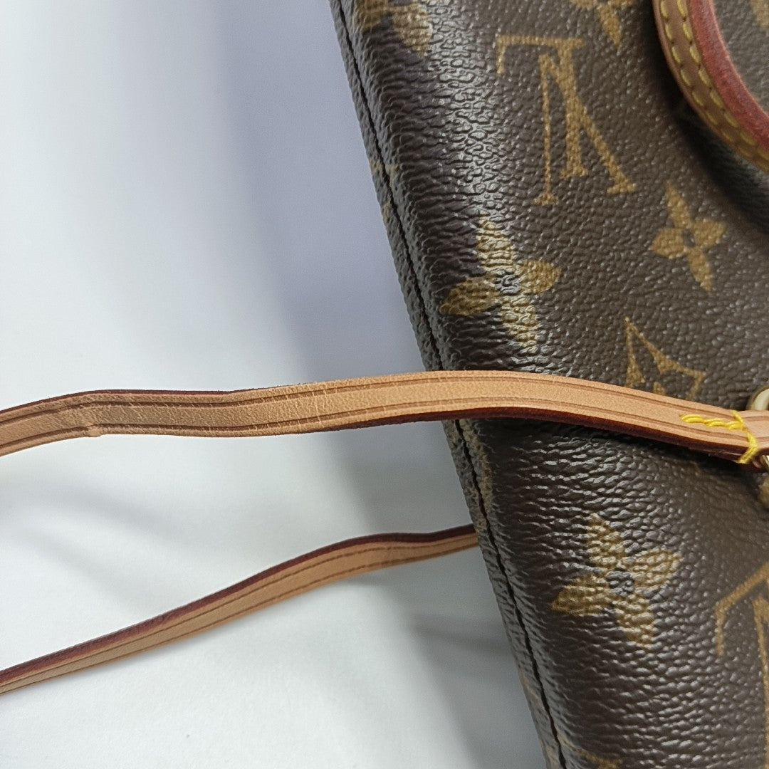 Authenticated pre-owned  NEVERFULL MM Monogram Coated Canvas Brown - Tote Bag at Looply