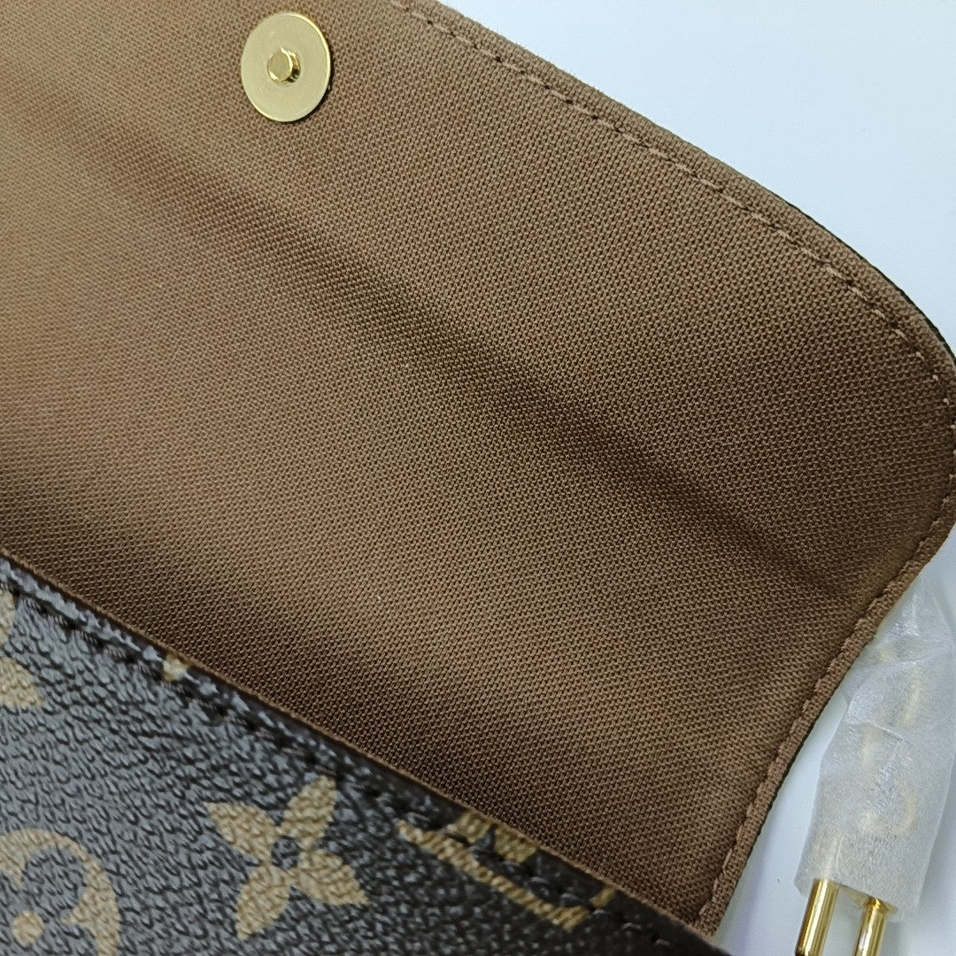 IVY Monogram Coated Canvas Brown