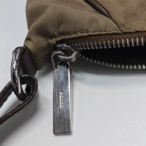 Nylon Shoulder Bag Beige