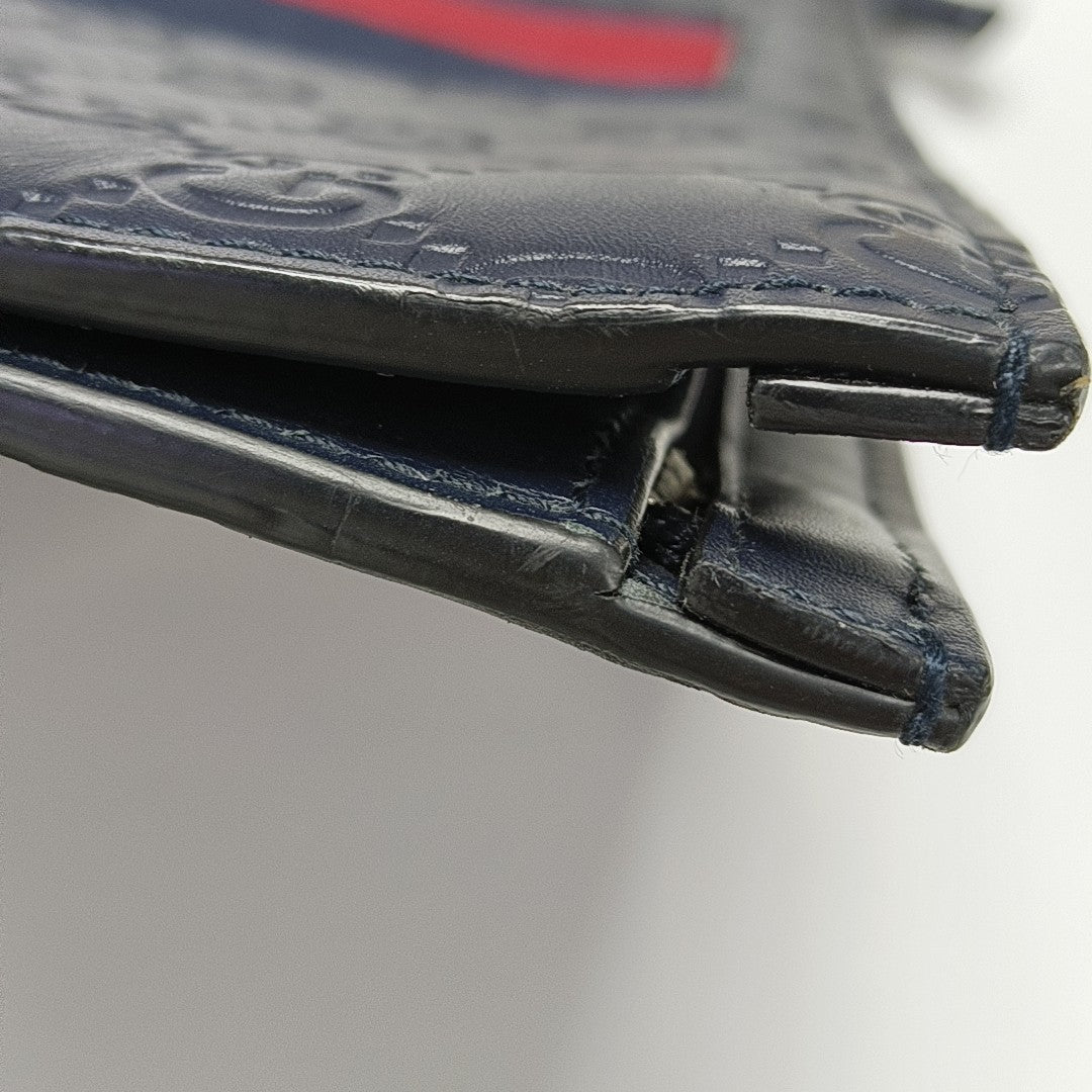 Signature Monogram Calfskin Blue