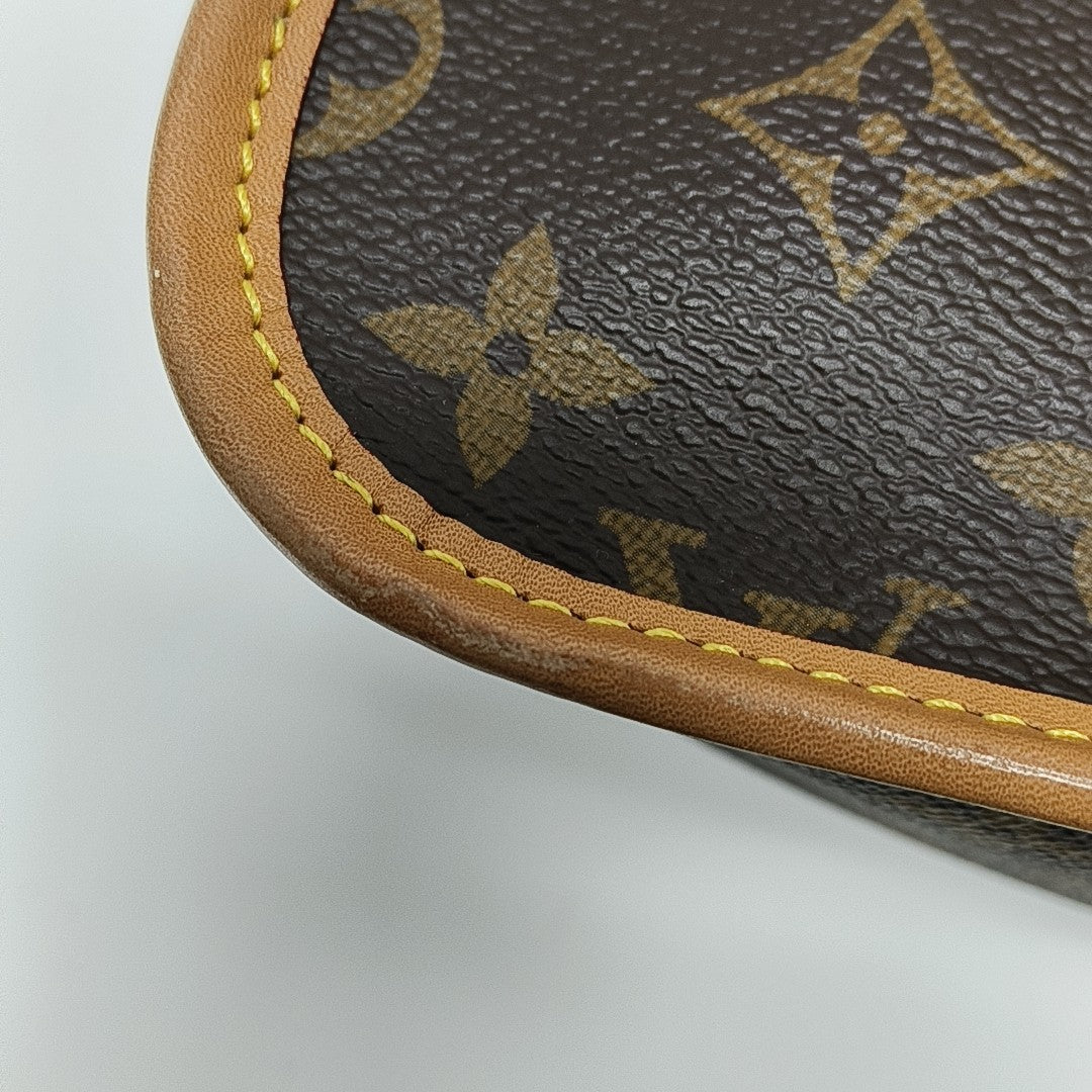 DIANE Monogram Coated Canvas Brown