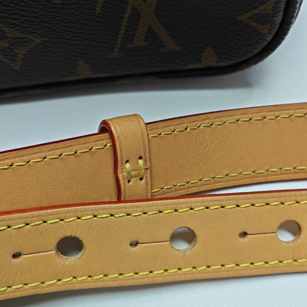 ALL IN BB Monogram Coated Canvas Brown