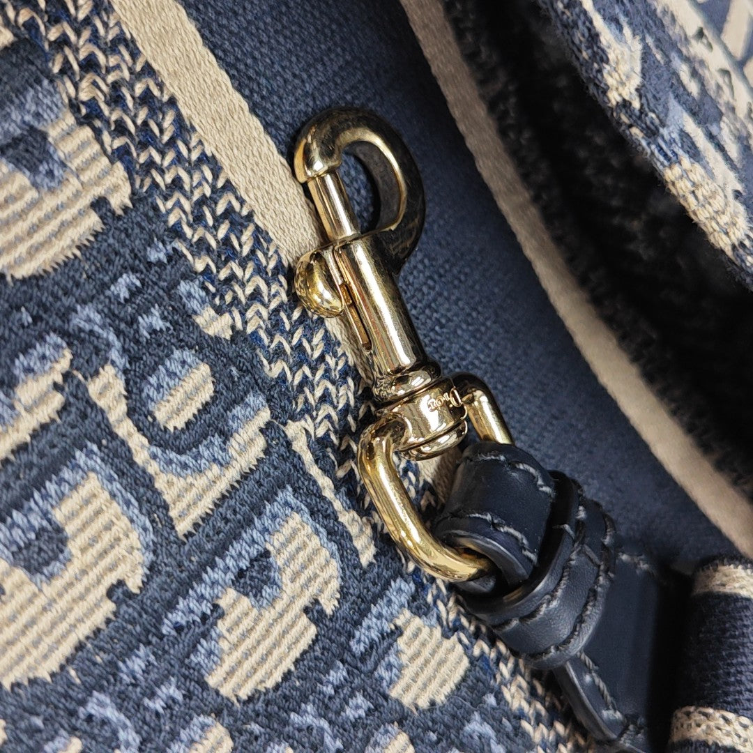 Diorcamp Small Oblique Canvas Blue