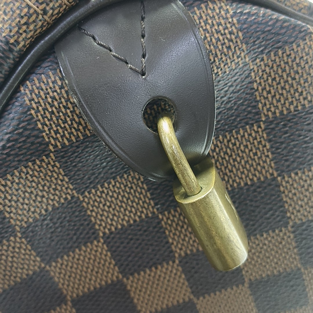 SPEEDY 30 Damier Ebene Coated Canvas Brown