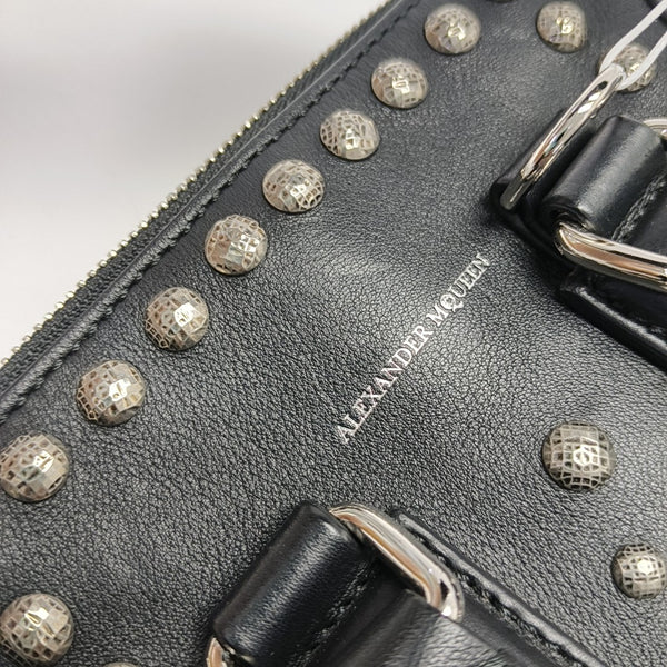 Calfskin Top Handle Bag Black
