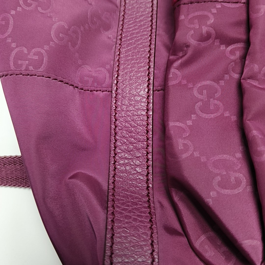 Monogram Nylon Backpack Purple