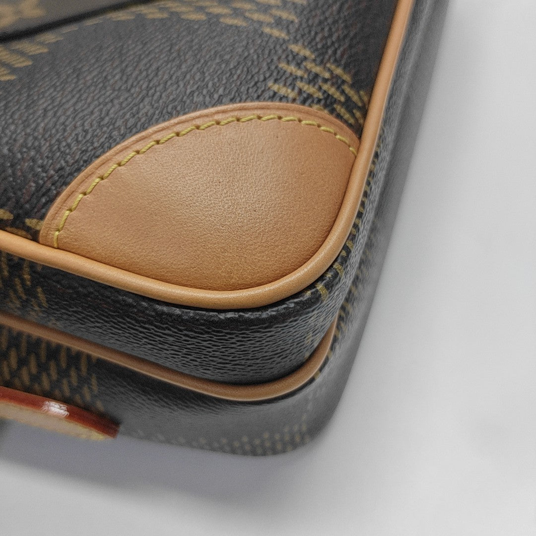 NIL Damier Ebene Calfskin Brown