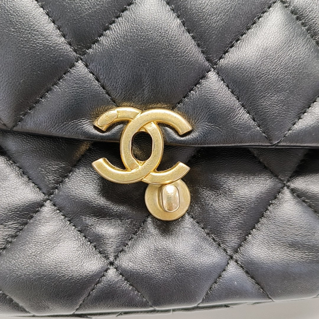 CLASSIC FLAP Mini Quilted Lambskin Black