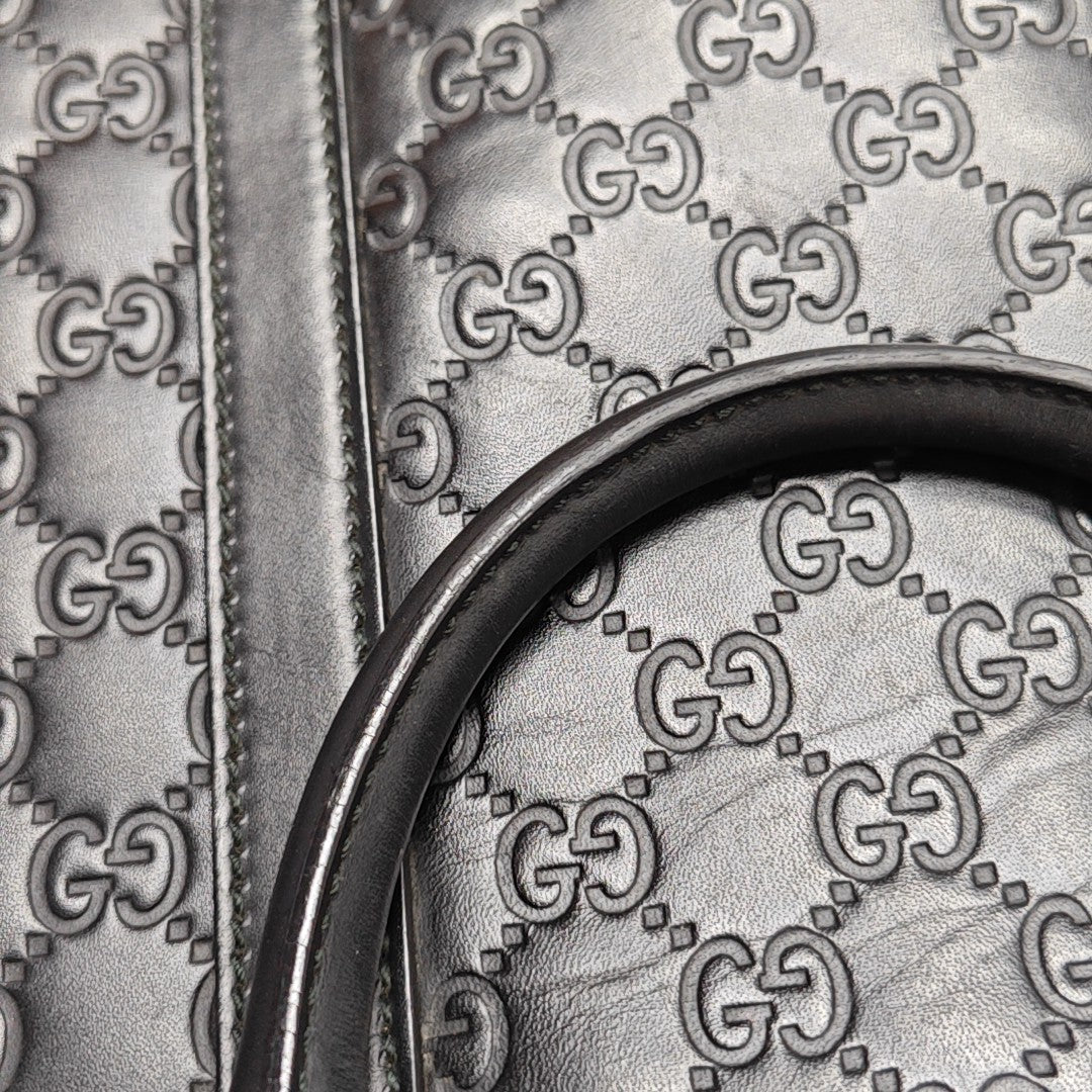 Signature Monogram Calfskin Black