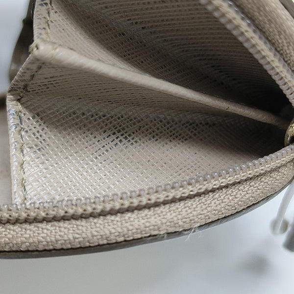 Leather Coin Purse Beige
