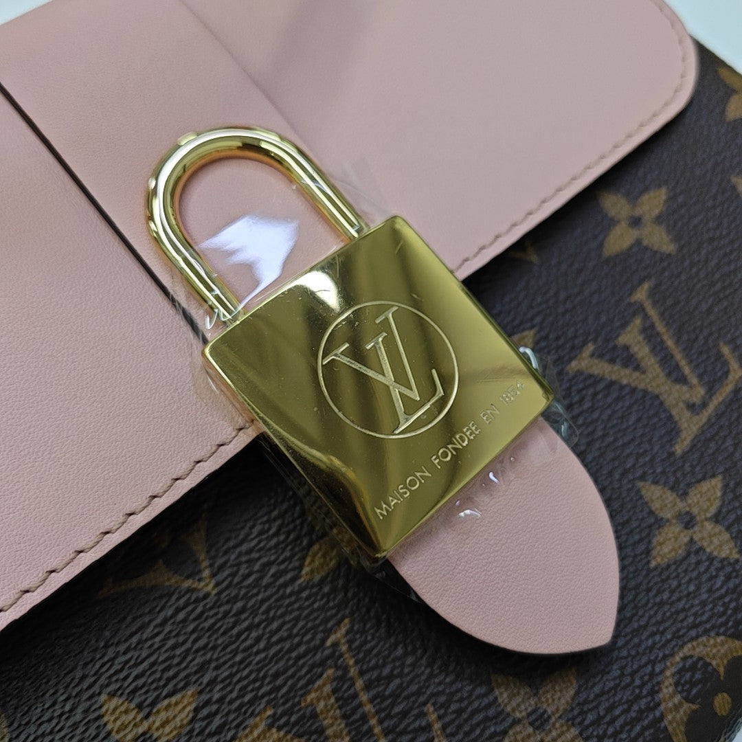 LOCKY BB Monogram Coated Canvas Pink