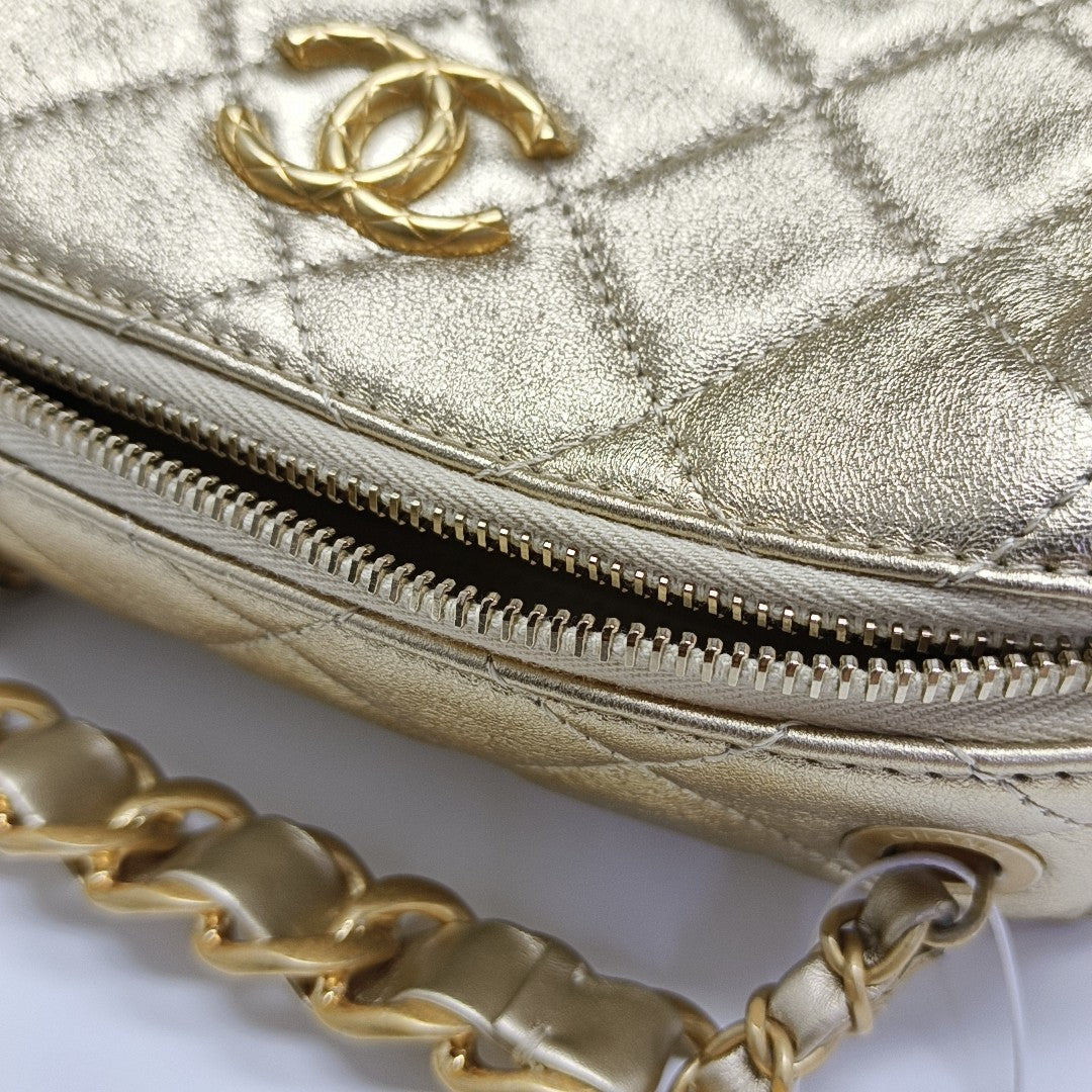 Quilted Lambskin Gold