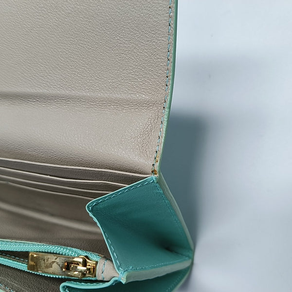 Calfskin Wallet Blue