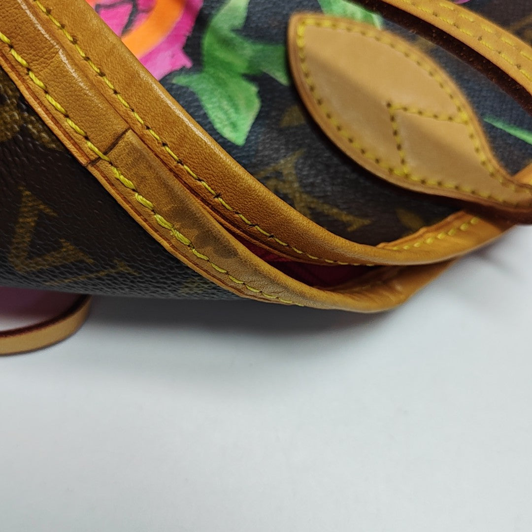 NEVERFULL MM Monogram Coated Canvas Brown