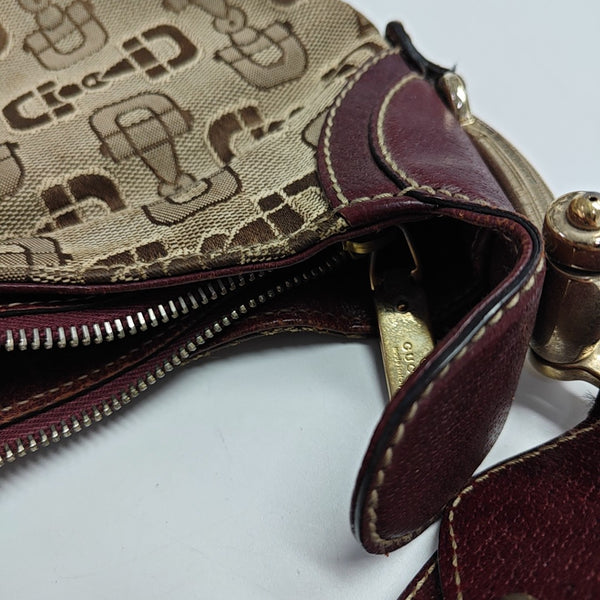 Monogram Canvas Top Handle Bag Brown