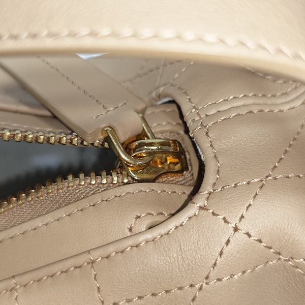 D-Journey Medium Cannage Calfskin Brown