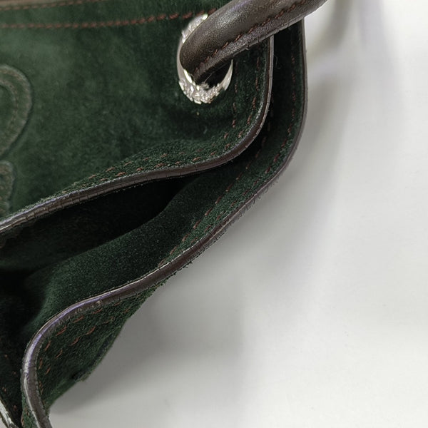 Suede Shoulder Bag Green