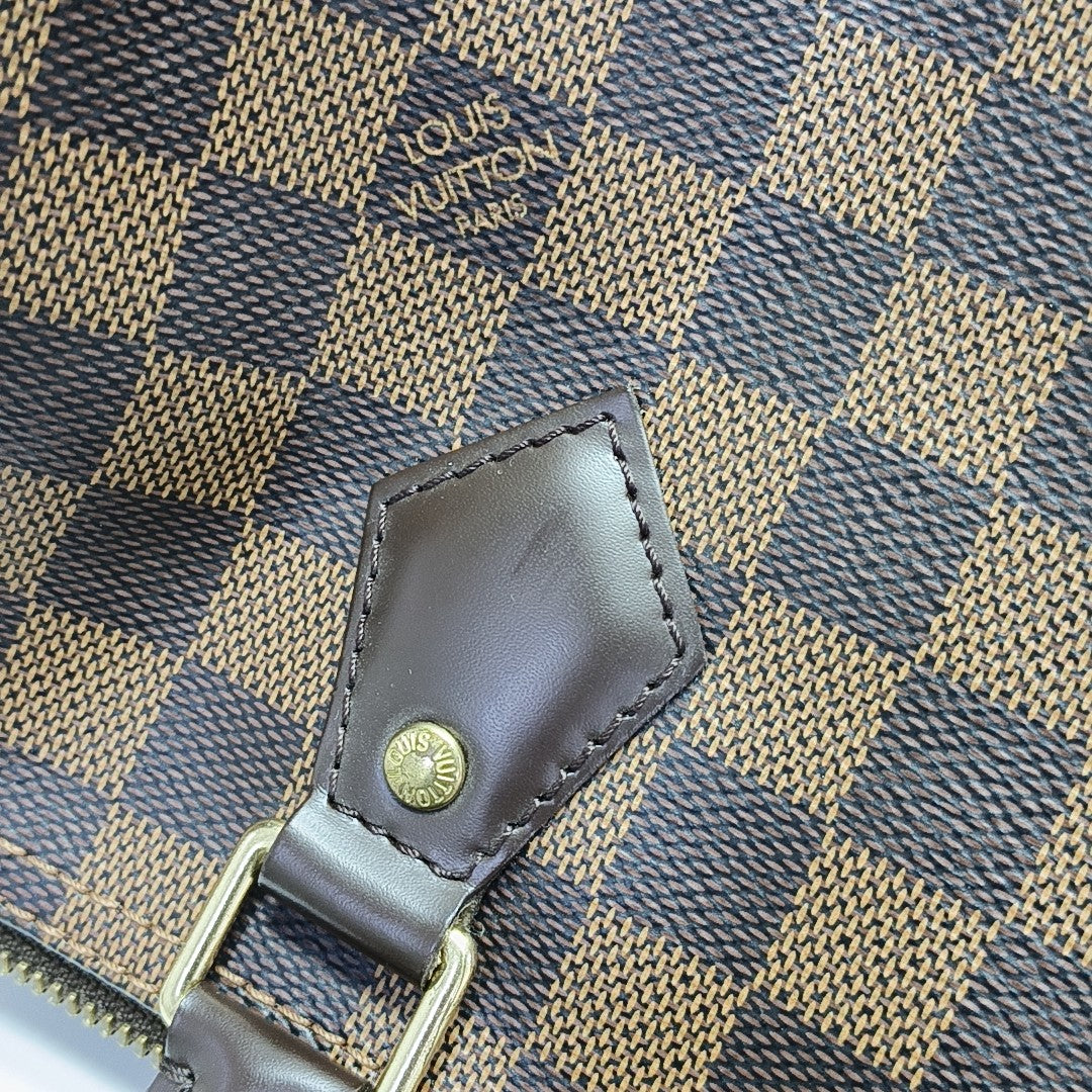 SPEEDY 30 Damier Ebene Coated Canvas Brown