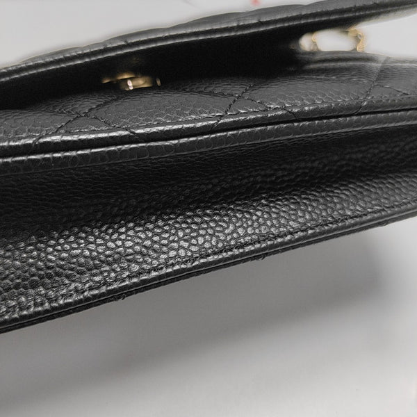 WOC Quilted Grained Calfskin Black