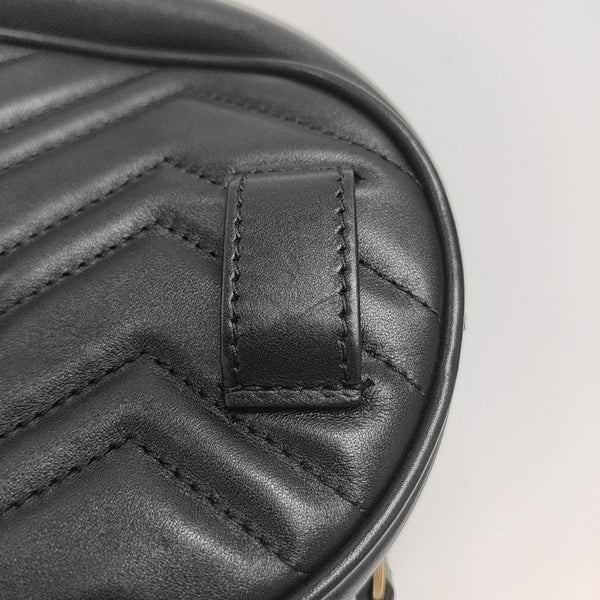 GG Marmont Small Quilted Calfskin Black