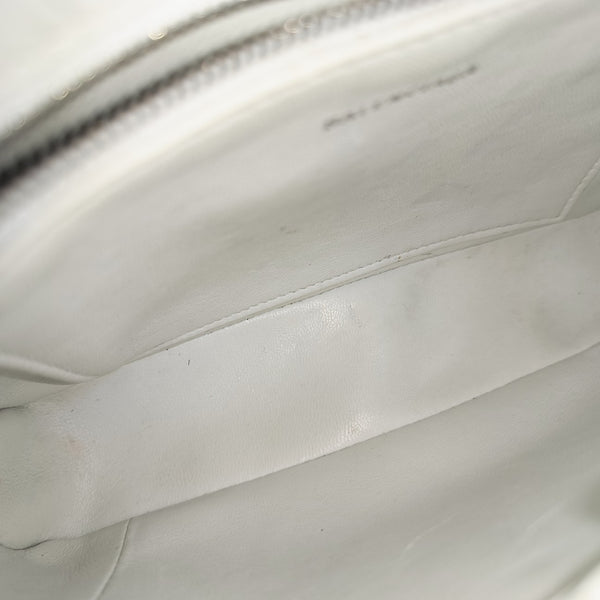 Calfskin Shoulder Bag Small White