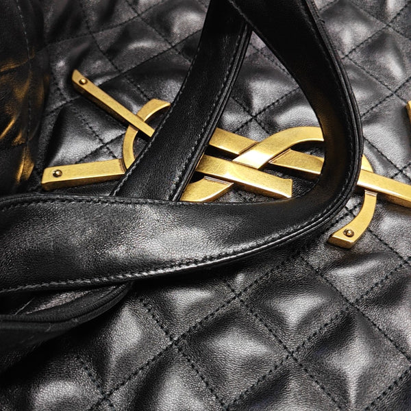 ICARE Extra Large Quilted Lambskin Black