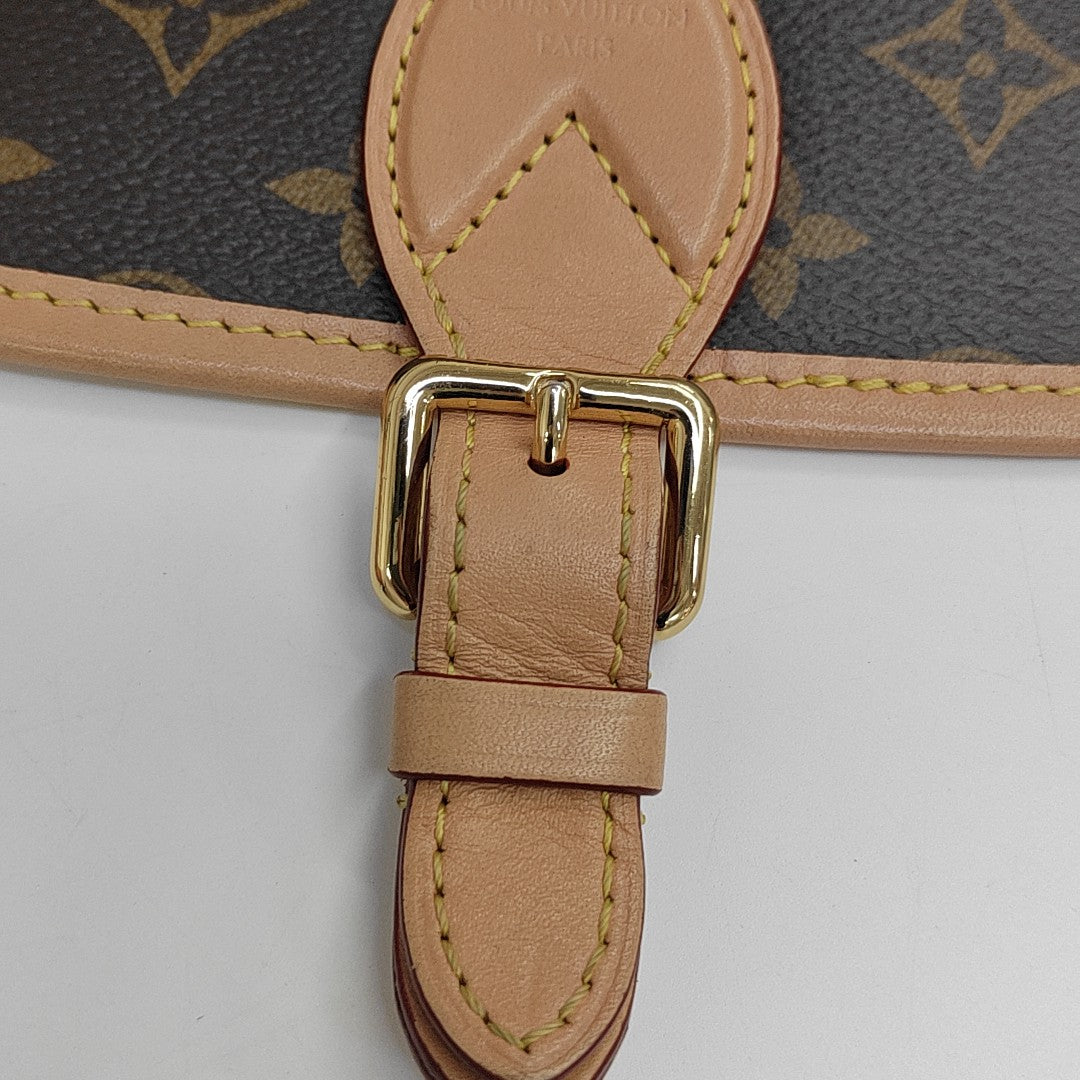 DIANE Monogram Coated Canvas Brown
