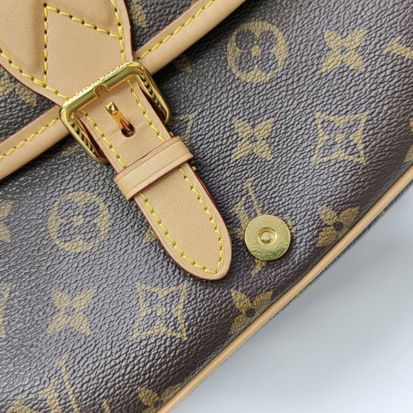DIANE Monogram Coated Canvas Brown