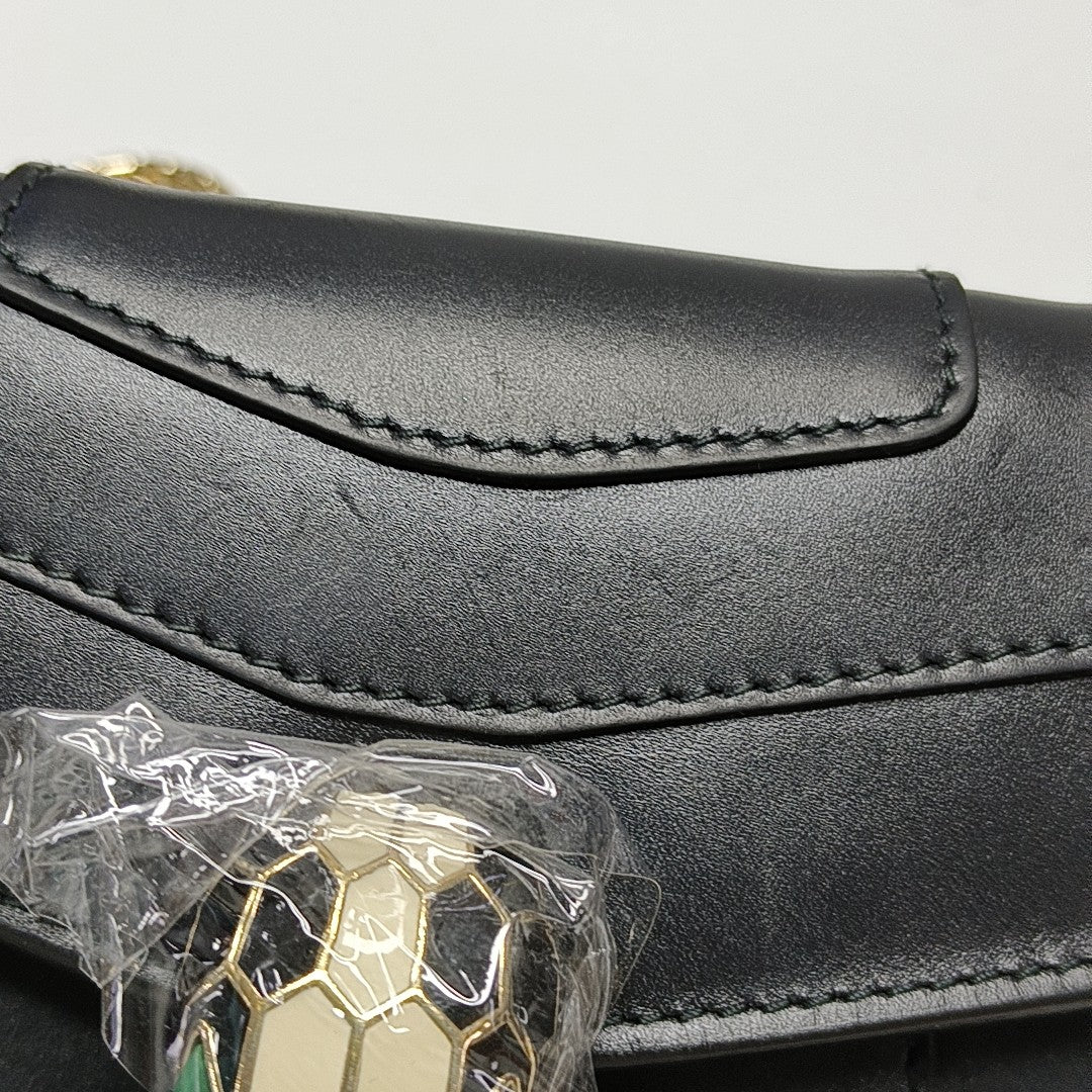 SERPENTI FOREVER Small Calfskin Black