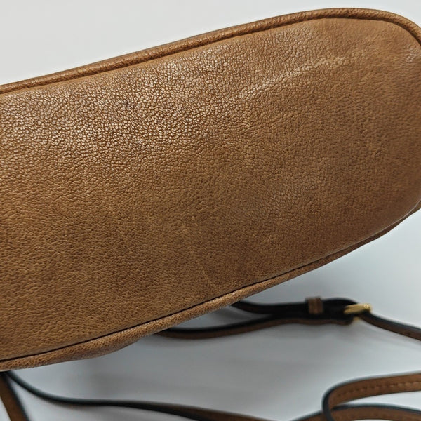 Lambskin Shoulder Bag Brown
