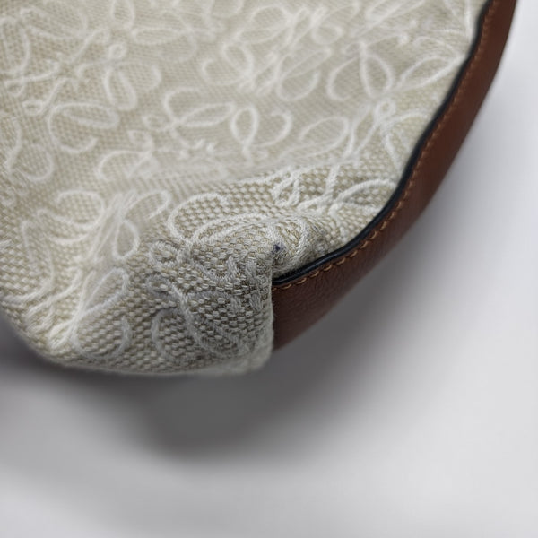 Monogram Canvas Shoulder Bag Beige