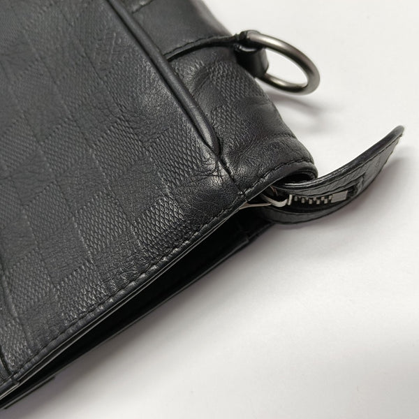 TADAO PM Damier Graphite Piel de Becerro Negra