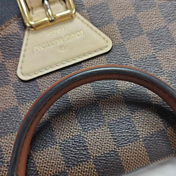 BEAUMARCHAIS Damier Ebene Coated Canvas Brown