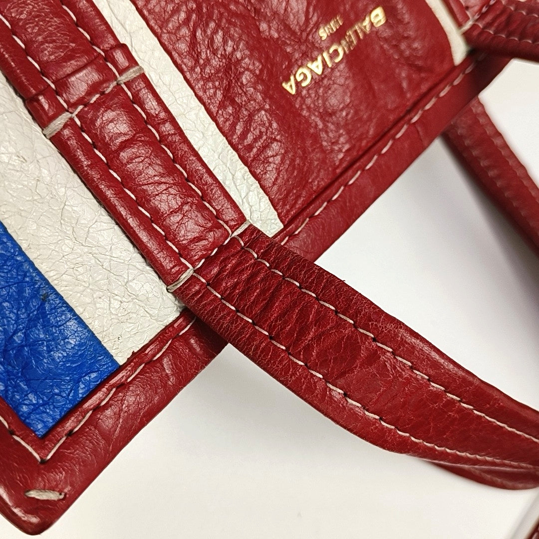 Authenticated pre-owned  Bazar XS Lambskin Red - Tote Bag at Looply
