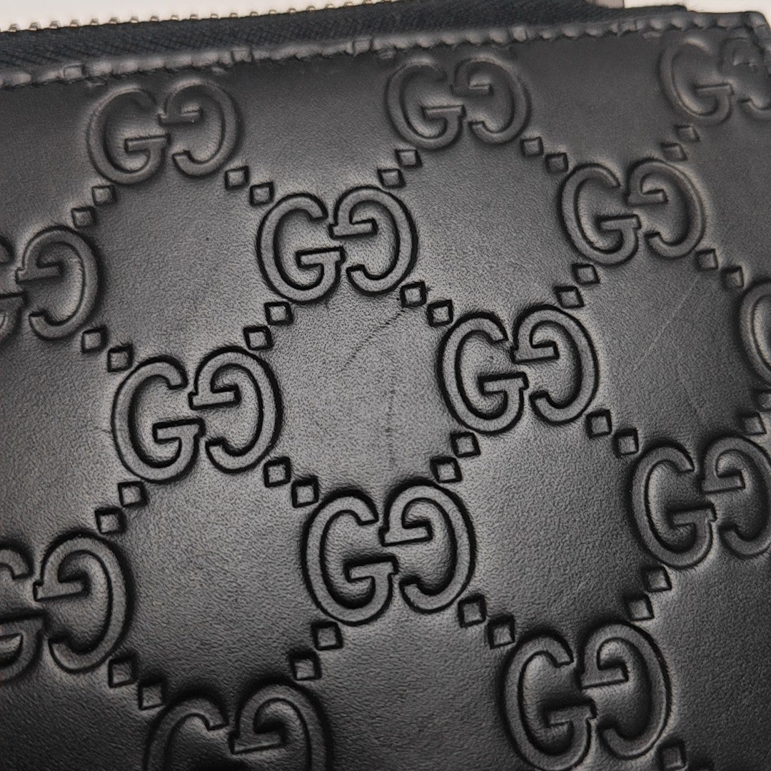Microguccissima Monogram Calfskin Black
