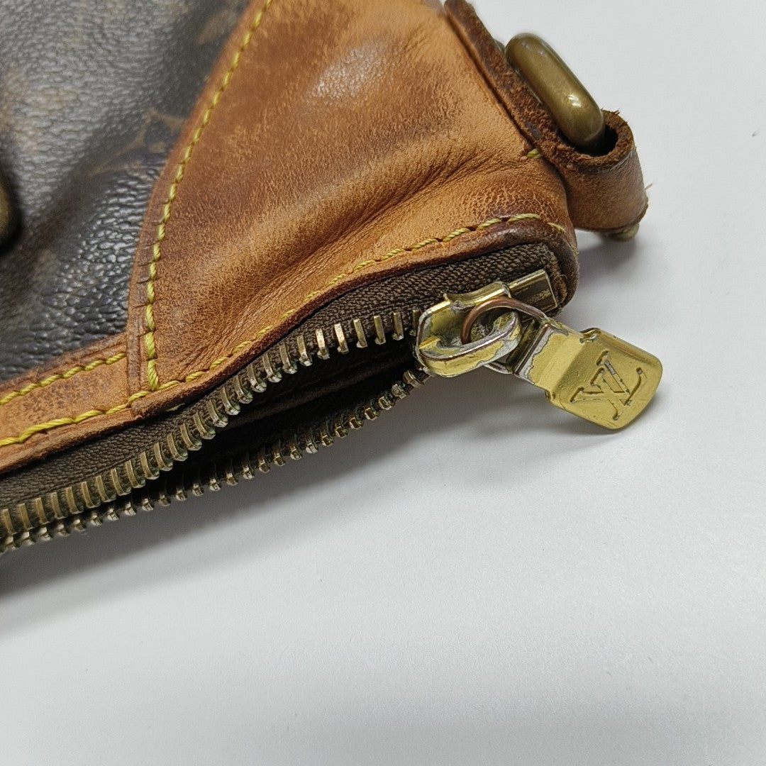 ODEON Monogram Coated Canvas Brown
