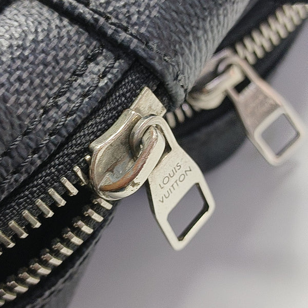 REM Damier Graphite Coated Canvas Gray