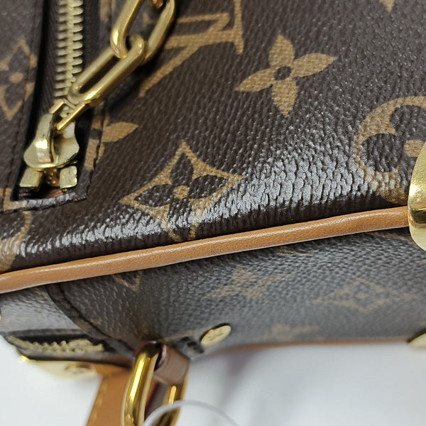 SOFT TRUNK Mini Monogram Coated Canvas Brown