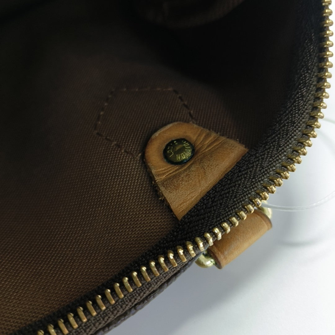SPEEDY 25 Monogram Coated Canvas Brown