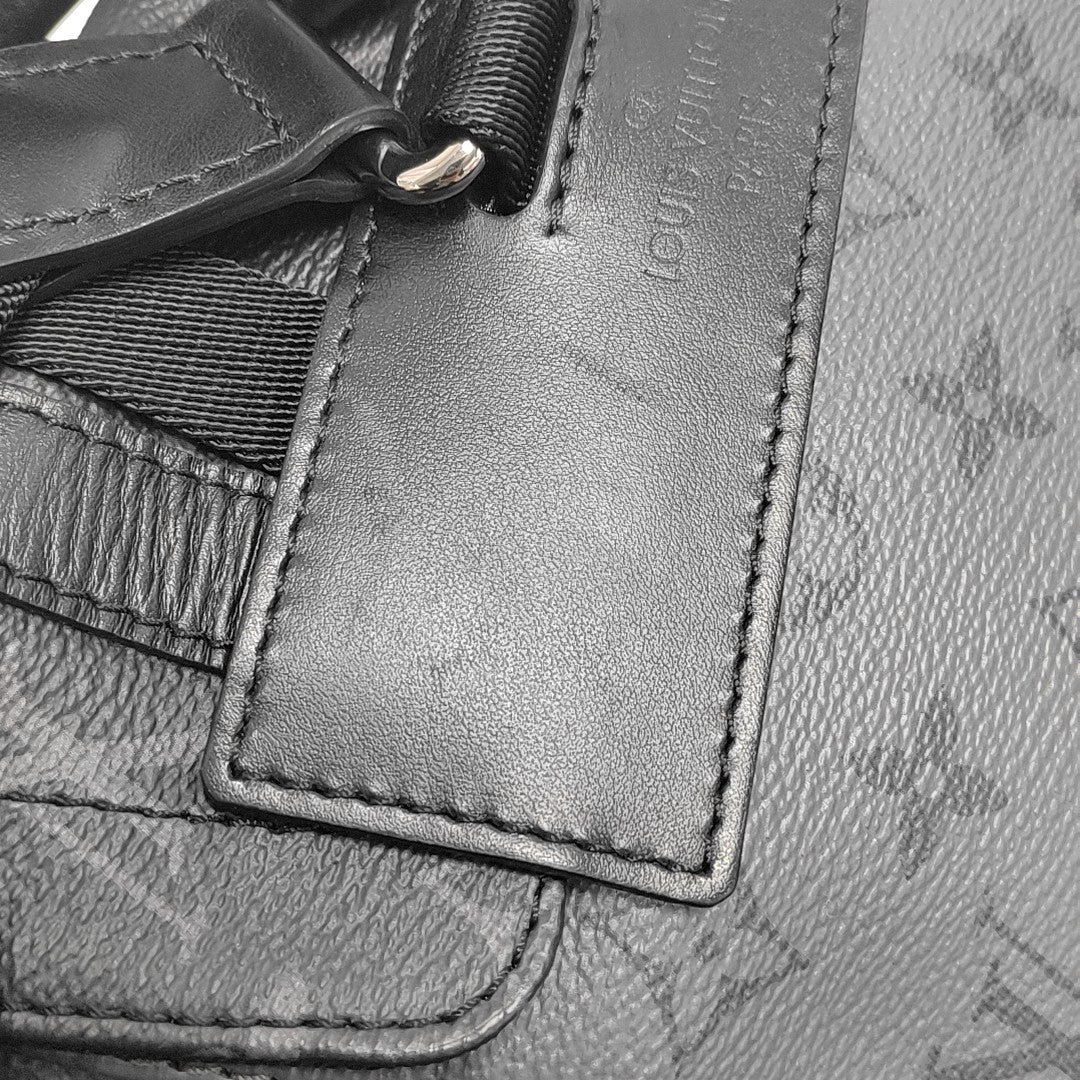 CHRISTOPHER PM Monogram Coated Canvas Gray