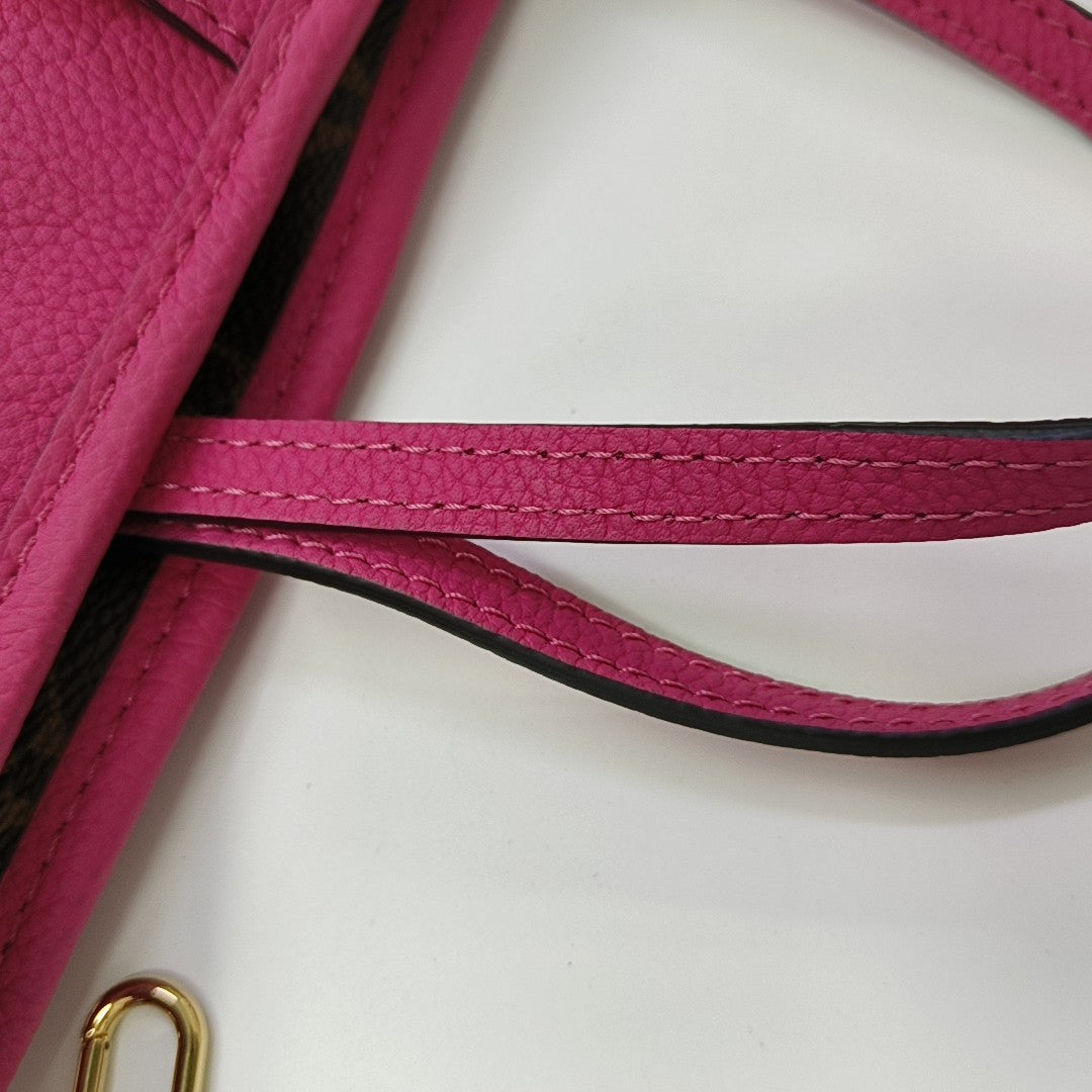 NEVERFULL INSIDE OUT BB Monogram Calfskin Red