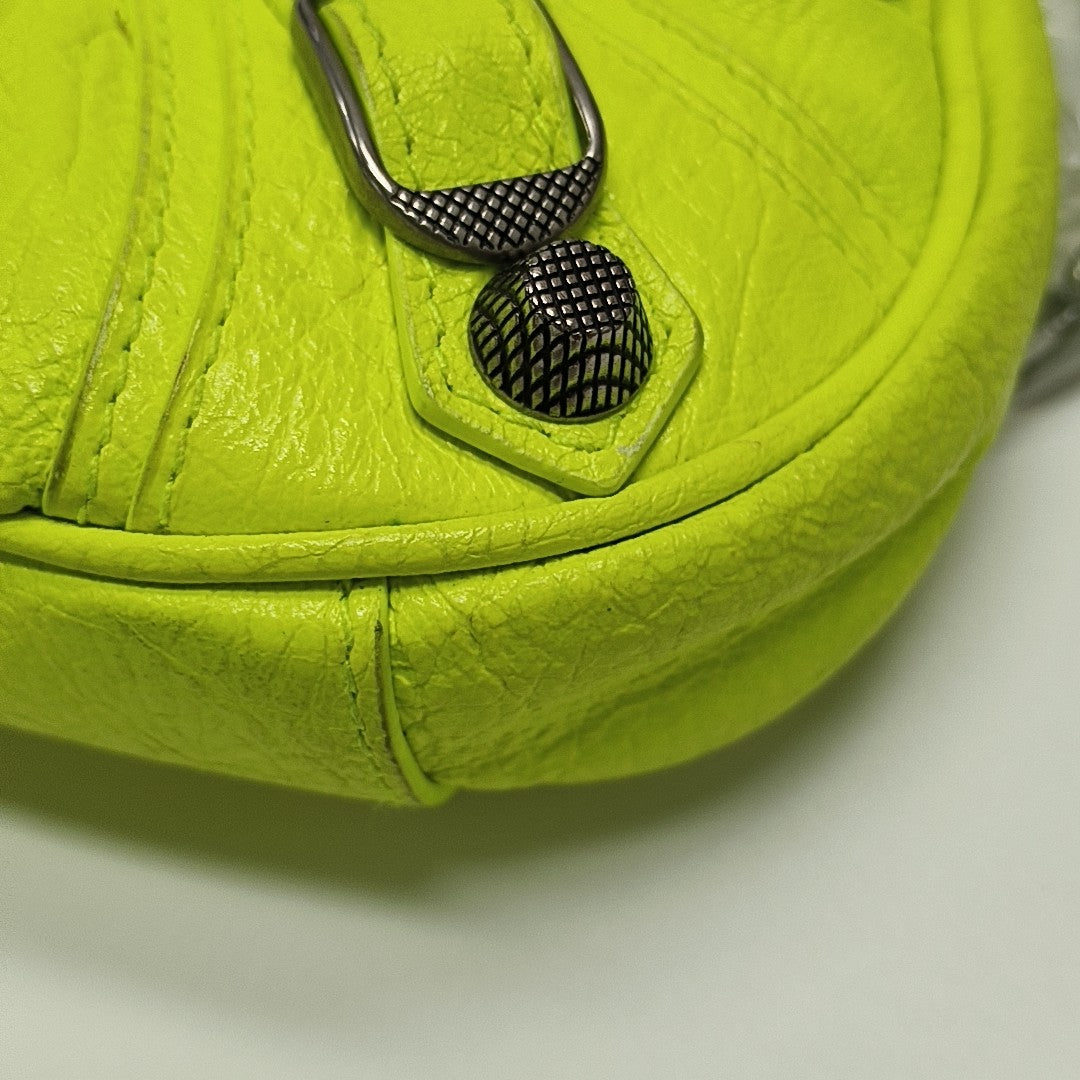 Le Cagole Mini Calfskin Green