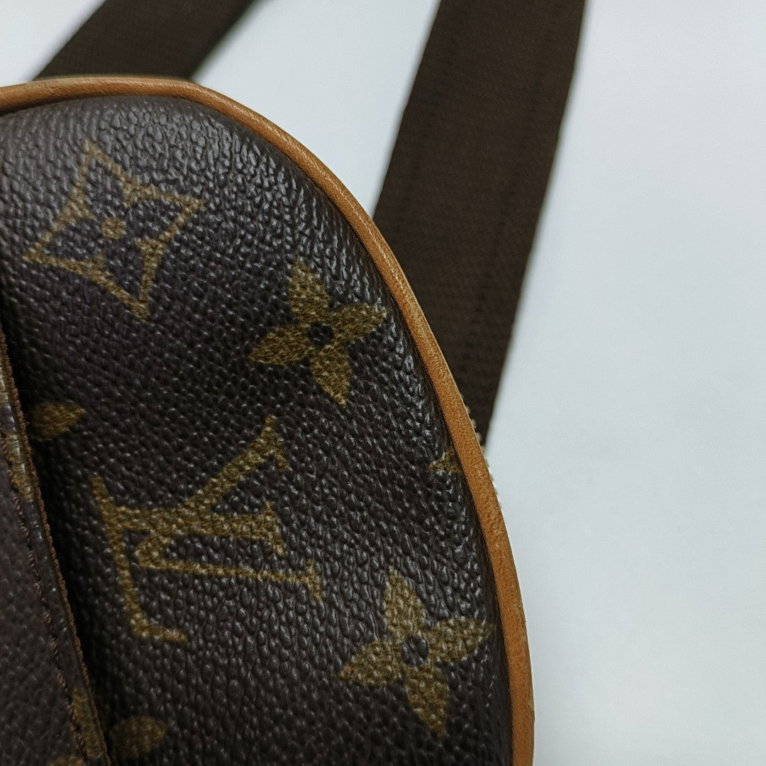 GANGE Monogram Coated Canvas Brown