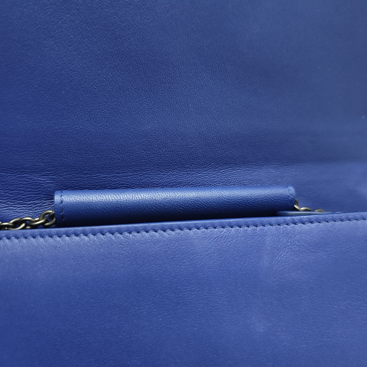 Lambskin Shoulder Bag Blue