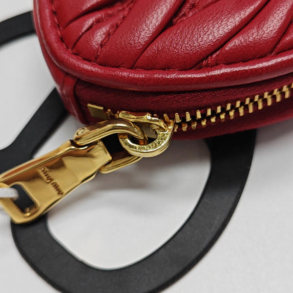 Quilted Lambskin Shoulder Bag Red
